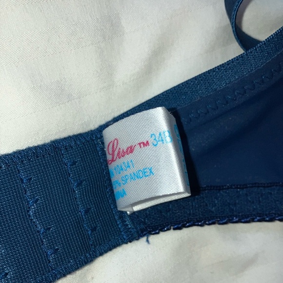 MONA LISA 34B Blue Lace Underwire Bra - Picture 4 of 14